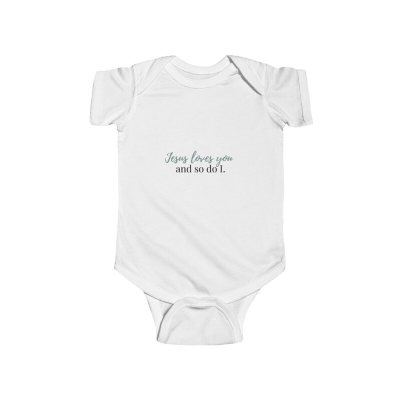 Christian Baby Onesie, Jesus Loves You and So Do I, John 3:16, Newborn Infant Bodysuit, Gift for Mom, Baby Shower, First Birthday, Holiday