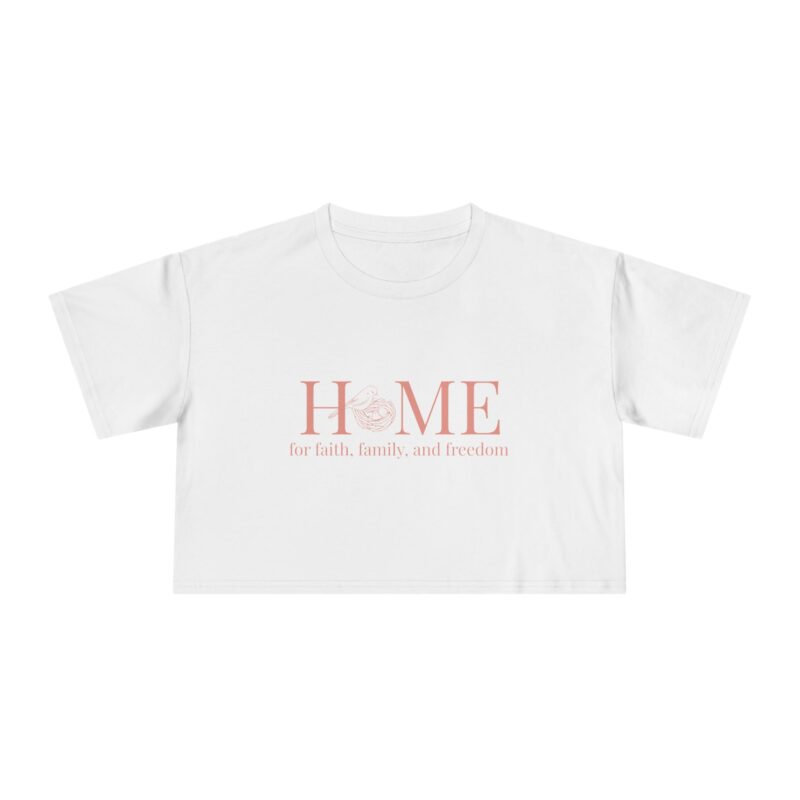 Faith, Family, Freedom Crop Tee, Christian Mom Gift, Patriotic Shirt, Christian Women's Top, Mom Life Tee